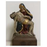 18 Century or Earlier Carved & Polychromed Death 18 Century or Earlier Carved & Polychromed Death