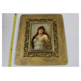 Antique KPM Style Porcelain Plaque "Odaliske"