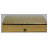 GOLD. Cartier 18kt Gold and Sapphire Hinged Case. GOLD. Cartier 18kt Gold and Sapphire Hinged Case.