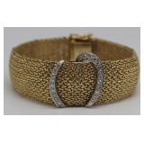 JEWELRY. Baume & Mercier 14kt Gold and Diamond JEWELRY. Baume & Mercier 14kt Gold and Diamond