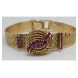 JEWELRY. Audemars Piguet 14kt Gold and Ruby JEWELRY. Audemars Piguet 14kt Gold and Ruby