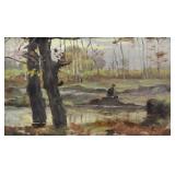 SAIN, Paul Jean Marie. Oil on Panel. Landscape. SAIN, Paul Jean Marie. Oil on Panel. Landscape.