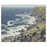 WILSON, James Perry. Oil on Panel. Coastal Scene. WILSON, James Perry. Oil on Panel. Coastal Scene.