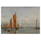 WYLLIE, William Lionel. Oil on Board. WYLLIE, William Lionel. Oil on Board.