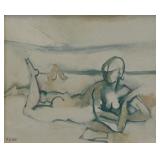 GILOT, Francoise. Oil on Canvas. "Petite GILOT, Francoise. Oil on Canvas. "Petite