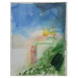TILLYER, William. Watercolor on Paper. Abstract TILLYER, William. Watercolor on Paper. Abstract