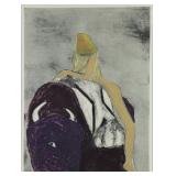 SCHOLDER, Fritz. Color Monotype. "Buffalo SCHOLDER, Fritz. Color Monotype. "Buffalo