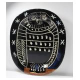 PICCASSO, PABLO. "Brilliant Owl" Madoura Ceramic.