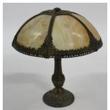 Arts and Crafts Slag Glass Table Lamp. Arts and Crafts Slag Glass Table Lamp.