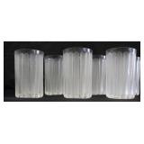 LALIQUE, France Set of 6 Glass Tumblers.