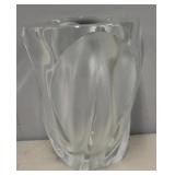 LALIQUE, France. Signed Glass Vase.