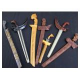 7 Assorted Vintage Kris & Other Edged Weapons 7 Assorted Vintage Kris & Other Edged Weapons