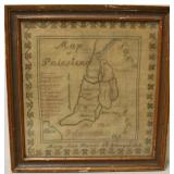 19th C Sampler Map of Palestine