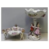 DRESDEN. Signed Porcelain Tazza Together with DRESDEN. Signed Porcelain Tazza Together with
