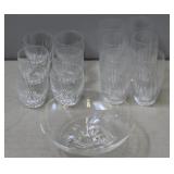 BACCARAT Stemware Together with a Steuben Bowl. BACCARAT Stemware Together with a Steuben Bowl.