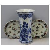 Lot of 3 Antique Delft Porcelains to Include