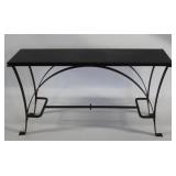 Vintage Rustic Iron Console with Slate Top. Vintage Rustic Iron Console with Slate Top.