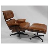 Vintage  Eames Style Lounge Chair and Ottoman.