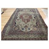 Antique and Finely Hand Woven Kerman Carpet As/Is. Antique and Finely Hand Woven Kerman Carpet As/Is.