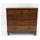 Antique Oak Chest of Drawers Raised on Bracket