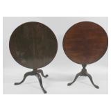 Lot of 2 Q.A. Birdcage Tilt Top Tables.