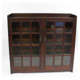 Gustav Stickley Mission Oak 2 Door Bookcase.