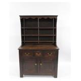 18 / 19 Century Antique Step Back Cabinet.