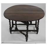 Antique Oak Dropleaf Gate Leg Table.