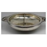 STERLING. Georg Jensen Blossom Divided Bowl, 2D.