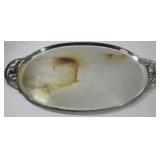 STERLING. Georg Jensen Blossom Serving Tray, 2E.