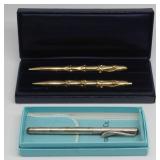 GOLD & SILVER. Collection of (3) Tiffany Writing GOLD & SILVER. Collection of (3) Tiffany Writing