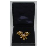 JEWELRY. Tiffany & Co. 18kt Gold and Pearl Brooch. JEWELRY. Tiffany & Co. 18kt Gold and Pearl Brooch.