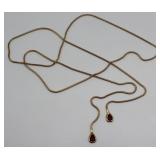 JEWELRY. 14kt Gold and Colored Gem Necklace. JEWELRY. 14kt Gold and Colored Gem Necklace.