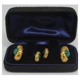 JEWELRY. Pair of Schlumberger for Tiffany 18kt and JEWELRY. Pair of Schlumberger for Tiffany 18kt and