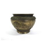 Large Meiji Bronze Jardiniere by Takao Company. Large Meiji Bronze Jardiniere by Takao Company.