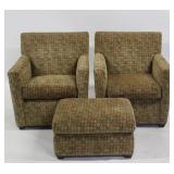 Maurice Villency Pair Of Upholstered Chairs Maurice Villency Pair Of Upholstered Chairs
