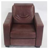 Vintage Leather Upholstered Recliner. Vintage Leather Upholstered Recliner.