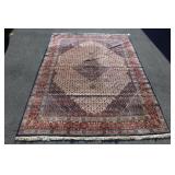 Vintage And Finely Hand Woven Roomsize Carpet. Vintage And Finely Hand Woven Roomsize Carpet.