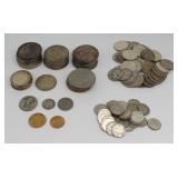 COINS. Assorted Gold and Silver Coin Grouping.