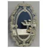 Antique Oval Venetian Mirror.