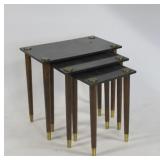 MIDCENTURY. Faux Finished Nesting Tables with