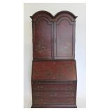 Vintage & Custom Chinoiserie Decorated Secretary Vintage & Custom Chinoiserie Decorated Secretary