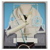 APPARENTLY Unsigned. Oil on Canvas. "Cement Truck" APPARENTLY Unsigned. Oil on Canvas. "Cement Truck"