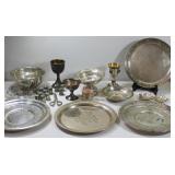 SILVER. Assorted Grouping of Silver Hollow Ware.