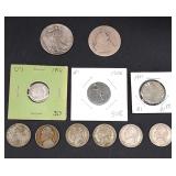 Antique coims silver nickels etc etc