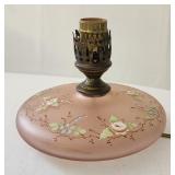 Unique enamel painted antique lamp