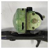 Johnson & Zebco reels on rods plus bonus