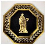 Brass wall plaque