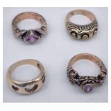 Sterling silver ring lot
