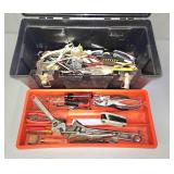 Black & Decker toolbox & the good tools in it.